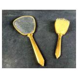 Antique Vanity Dresser Set Mirror and Brush
