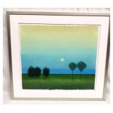 Framed & Signed Clare Malloy Pastel On Paper Retir