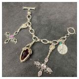Lucky Brand Strawberry Peace Charms Costume Jewelr
