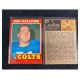 Two Dan Sullivan Topps Cards 1971