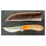 MHS Cutlery Steel Knife & Leather Sheath (HH)