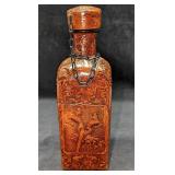Vintage Tooled Leather Wrapped Decanter