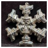 Christmas 1977 Gorham Sterling Silver Ornament Sno