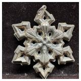 Gorham Sterling Silver Small Snowflake Christmas O