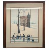 Framed S&N P Buckley Moss Evening Time Litho Print