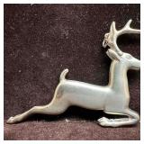Christmas Reindeer Gorham Sterling Silver Ornament