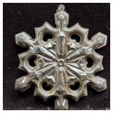 1979 Christmas Gorham Sterling Snowflake Ornate Si
