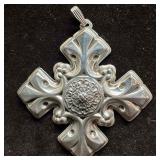 Reed and Barton Sterling Silver Christmas Cross 19