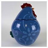 Blue Chicken Cracker Barrel Rooster Canister Treat