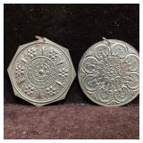 Towle Sterling 1977 and 78 Silver Christmas Orname