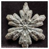 Christmas 1974 Snowflake Gorham Sterling Silver Or