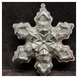Gorham Sterling Silver Christmas 1975 Snowflake Or