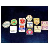 Set of (11) Beer Coasters Label Variety
