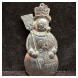 Gorham Sterling Silver Snowman Holiday Christmas O