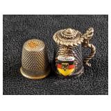 Sterling Silver Thimbles From Germany
