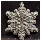 Christmas 1971 Gorham Sterling Silver Snowflake Or