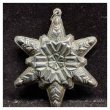 1970 Gorham Sterling Silver Snowflake Holiday Chri