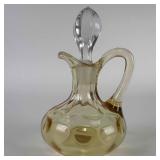Heisey Glass Sahara Yellow Yeoman 4oz Oil Vinegar