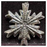1978 Christmas Gorham Sterling Snowflake Ornate Or