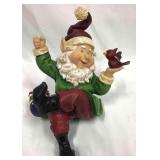 Home Interiors Christmas Elf With Bird Stocking Ha