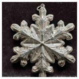 Gorham Sterling Silver Christmas 1978 Ornament Sno
