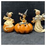 Halloween Folk Art Figures by Nicol Sayre Boo Pump