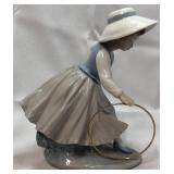 1980 NAO by Lladro 297 Girl With Hoop