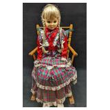 Vintage Eugene Doll Co Full Sized Girl Rocking Cha