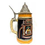 Small Hand Painted German Beer Stein Made In Germa