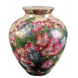 Opalescent Decorative Floral Porcelain Vase
