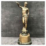 After Marius Jean Antonin Mercie Style David Bronz