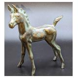 Rare Bronze Tone Goebel Foal Horse Figurine