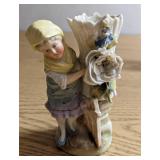 Vintage Ceramic Woman Vase