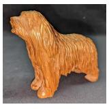 Vintage Vogel Wooden Sheepdog Figurine