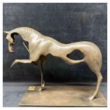 Surrealist Bronze Horse Sculpture in the Style of