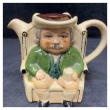 Tony Wood Staffordshire England Ceramic Tea Pot Da