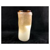 Antique Blenco Hand Blown Pinched Glass Tumble Vas