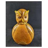 Vintage Italian Leather Wrapped Owl Decanter