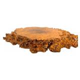Burled Walnut Large Display Stand