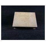 Maj. Gen John B AndersonSilverplate Cigarette Box