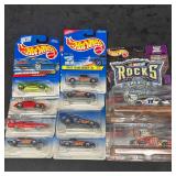 Ten Vintage Hot Wheels NASCAR Rocks America Die-Ca