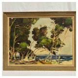 Bill Justice Original Oil Painting on Masonite Coa