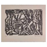 Kim Mosley (20th Century) Signed Woodblock Print O