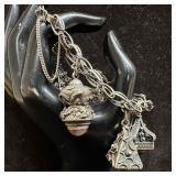 Silver 800 Etruscan Revival Style Rose Quartz Lapi