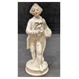 Vintage Colonial Man With Gold Trim Porcelain Figu