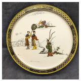 Vintage Tin Tang Dynasty Round Tin