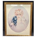 Framed Louis Icart Print "Dear Friends" JB