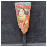 Japanese Hagoita Geisha Wood Paddle