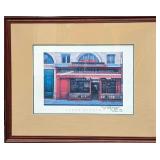 Framed Andrew Renoux Signed Confiserie Print