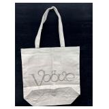 Vogue Limited Edition Canvas Tote Bag With Silver